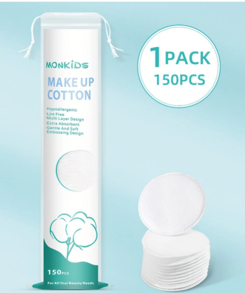 Monkids Makeup Cotton Pads 150pcs