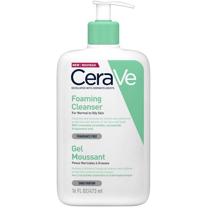 Cerave Foaming Cleanser For Normal To Oily Skin 473ml